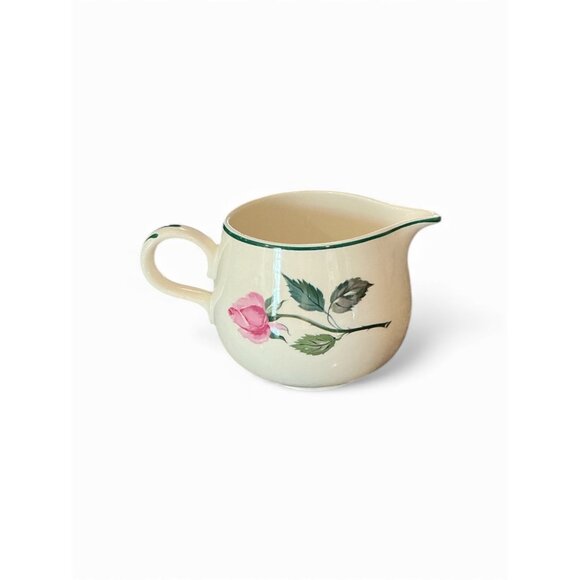 Cunningham & Pickett Rose Creamer Pitcher Floral Design 5" Wide 3.5" Tall Porcel - Picture 7 of 9